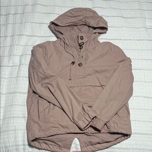 Miami Men's Light Brown Hooded Windbreaker